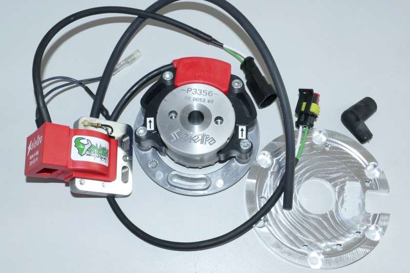 Selettra complete System NO2019 for Suzuki LT 500R inkl. Mountingplate. Starting Spark at 300 RPM